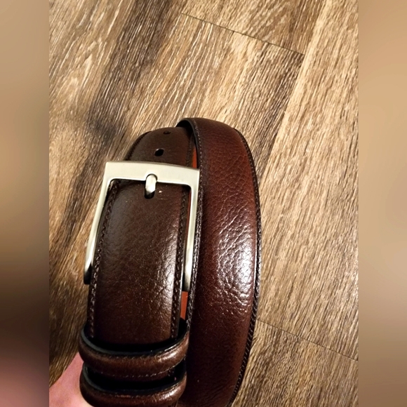 🔴 🔚🔜 NWT Cowhide Perry Ellis Leather Belt. - Picture 1 of 5